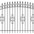 Wrought iron Garden Fencing with decorative Wrought iron component for home or company Metal Fence